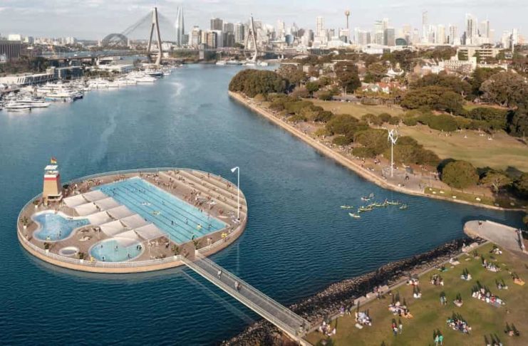 Glebe Foreshore Harbour Pool Proposal by Andrew Burges Architects